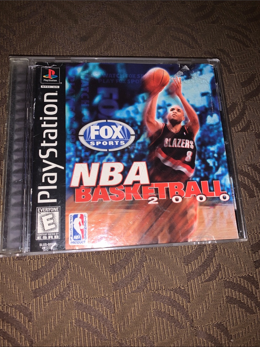 Sony PlayStation NBA Basketball 2000 Blue & Red Cover